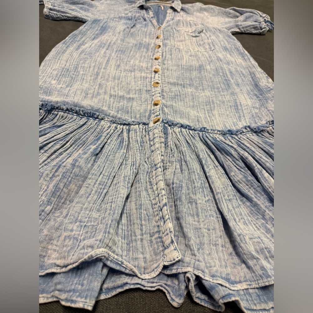 Free People Maya Midi Shirtdress size S - Picture 16 of 16